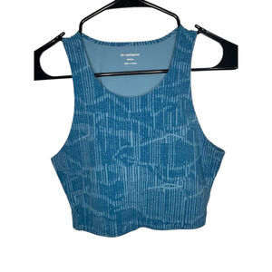 REI Cooperative Blue Cropped Athletic Workout Yoga Tank Top
